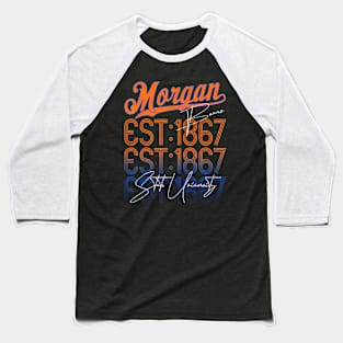 Retro  Morgan Back to State University Style Baseball T-Shirt